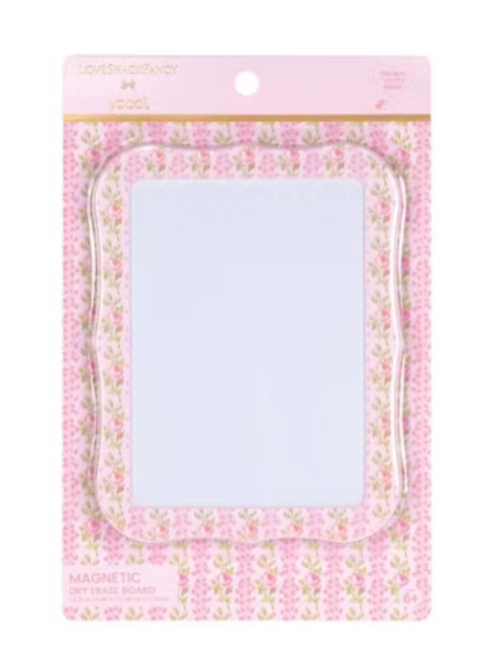 LoveShackFancy Yoobi Blooming Heirloom Dry Erase Board Strawberry Macaroon